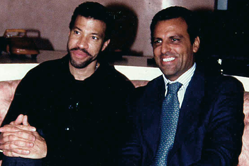 Eduardo Montefusco con Lionel Richie