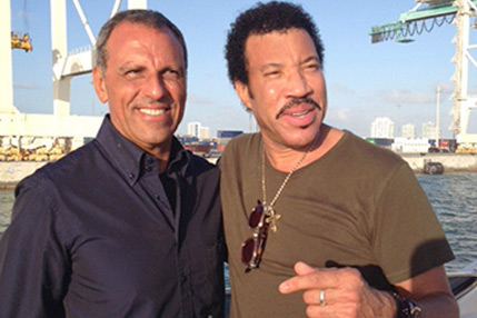 Eduardo Montefusco with Lionel Richie