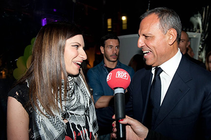 Eduardo Montefusco con Laura Pausini