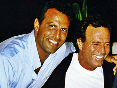 Eduardo Montefusco with Julio Iglesias